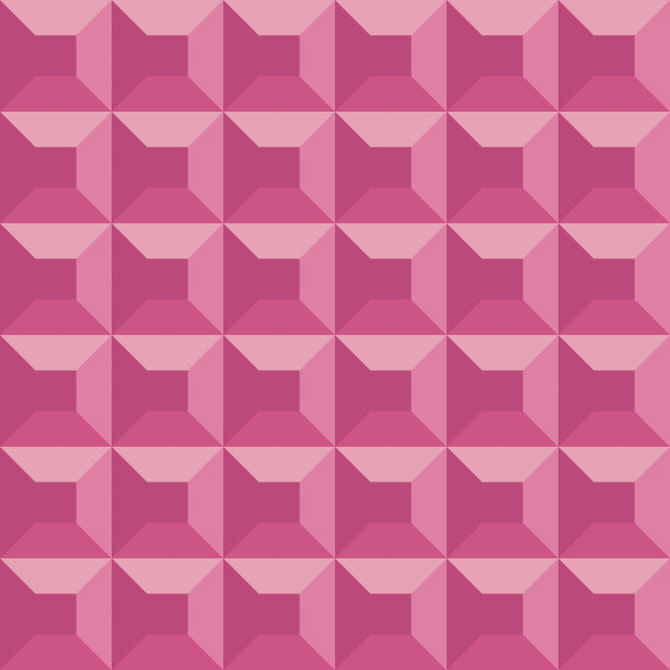 粉红色无缝几何立方体图案。优雅的可重复的明亮背景。装饰无尽的3d纹理图片下载