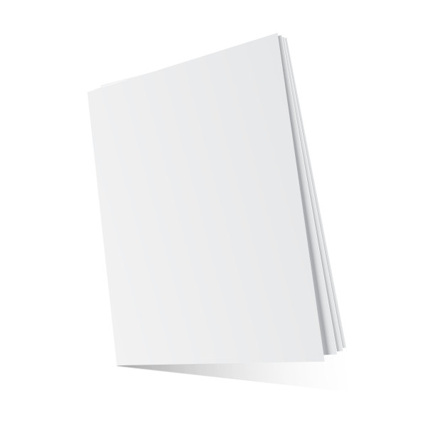 模拟杂志，书籍，小册子或传单。向量图片下载