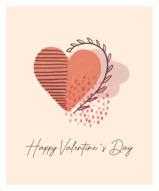 情人节的明信片图片下载