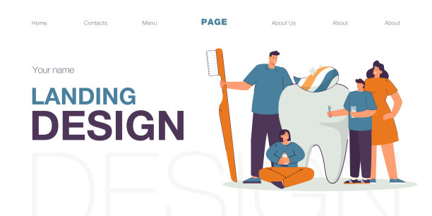 快乐的小家庭和巨大的白牙图片下载