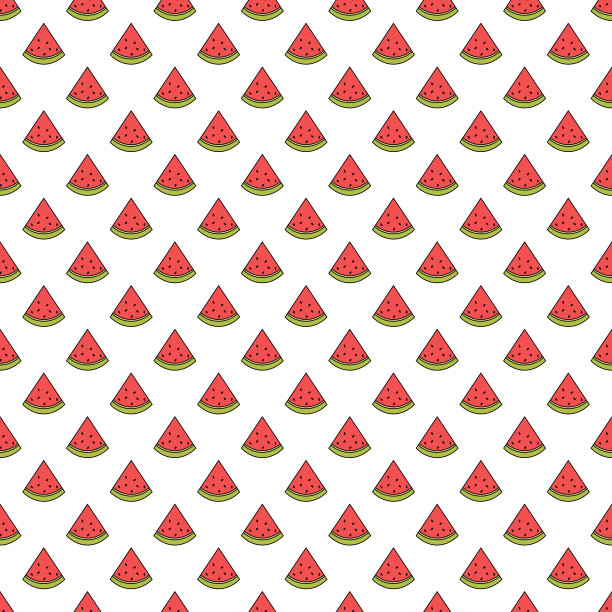 无缝西瓜图案背景图片下载