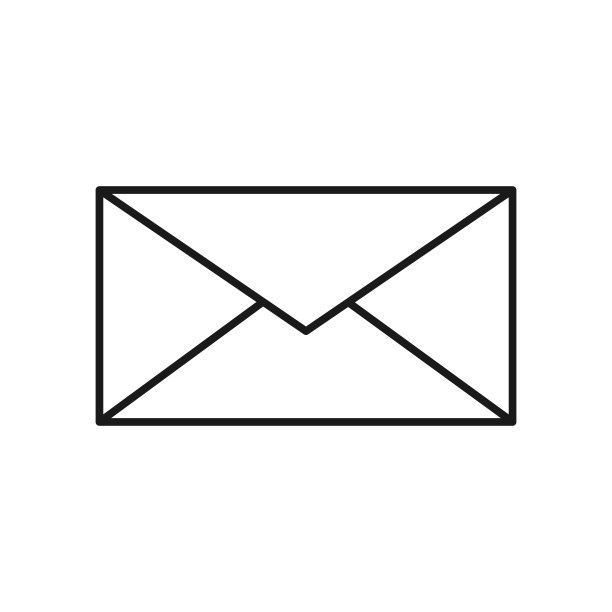 信封图标是关闭的，矢量图形。图片下载