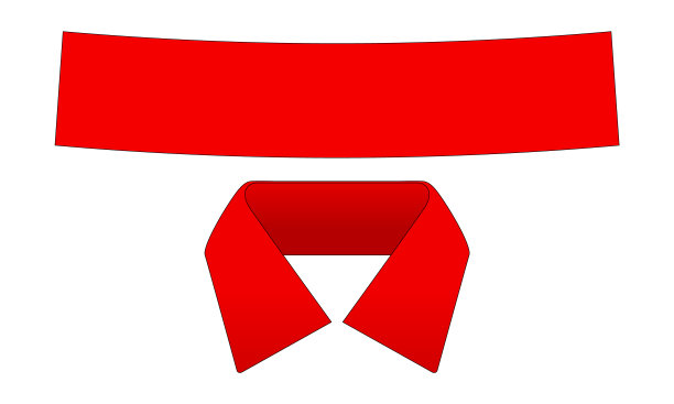 空白红领马球衫图案模板上的白色背景，矢量文件。图片下载