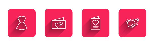 套装线女装贺卡和两张图片下载