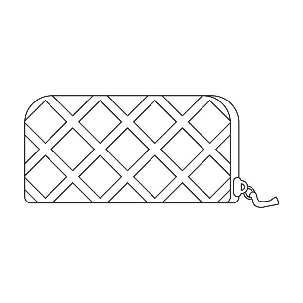 皮革钱包图标轮廓图标图片下载