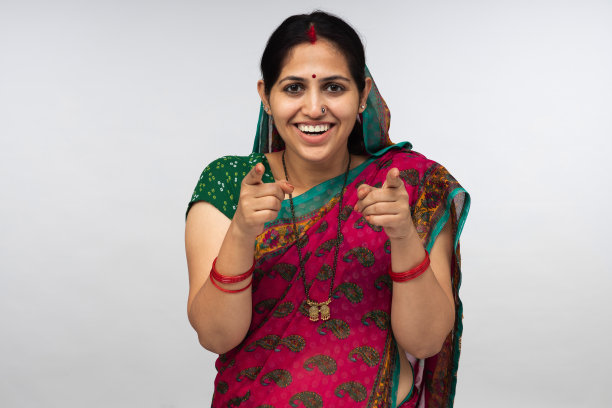 印度年轻女子，库存照片图片下载