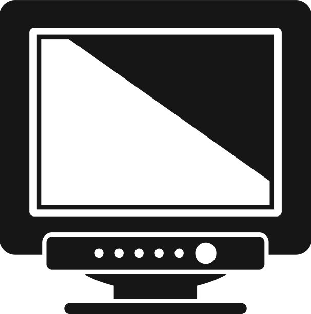 PC显示图标简单的屏幕监视器图片下载