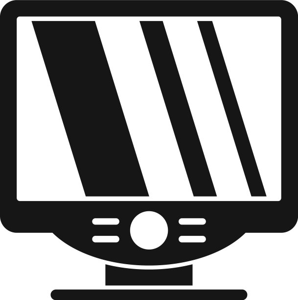 平面显示器图标简单的PC显示图片下载