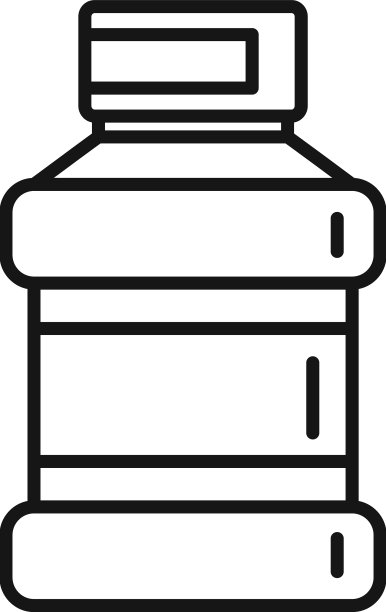 清新漱口水图标轮廓图片下载