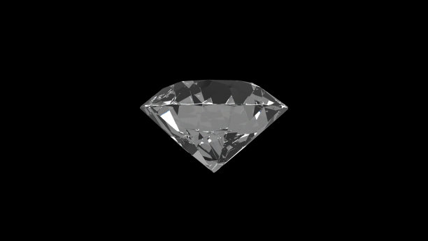 水晶钻石在黑色背景图片下载