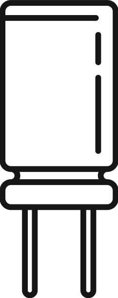 电源电容器轮廓组件图标图片下载