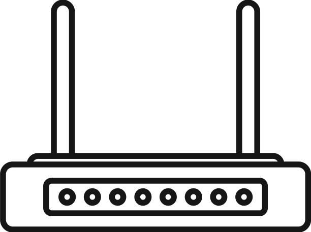 互联网调制解调器图标轮廓wifi设备图片下载