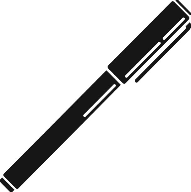钢笔工具图标，简单墨水笔尖图片下载