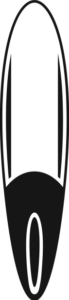 橡木sup板图标简单冲浪桨图片下载