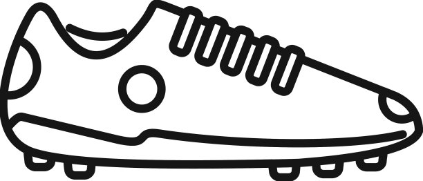 足球鞋图标轮廓运动鞋图片下载