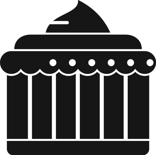 有趣的蛋糕图标简单的快乐派对图片下载