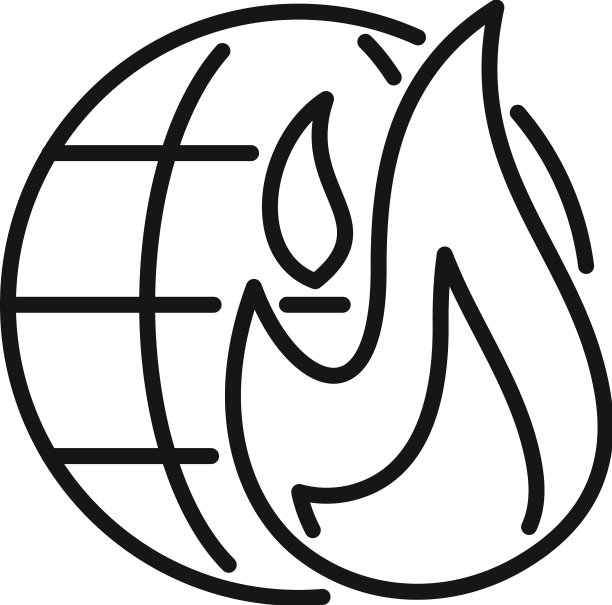 全球气候变暖图标图片下载