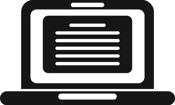 笔记本电脑写作图标简单笔写图片下载