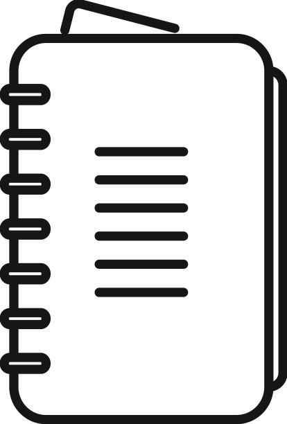 记事本图标大纲笔记本图片下载