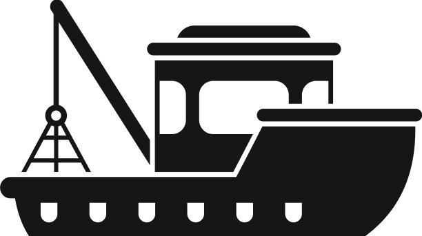 港口渔船图标简单的渔船图片下载