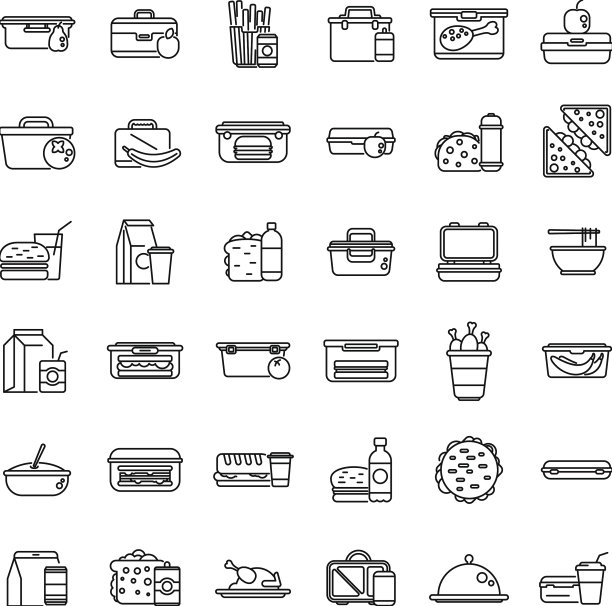 午餐图标设置概述食物托盘图片下载