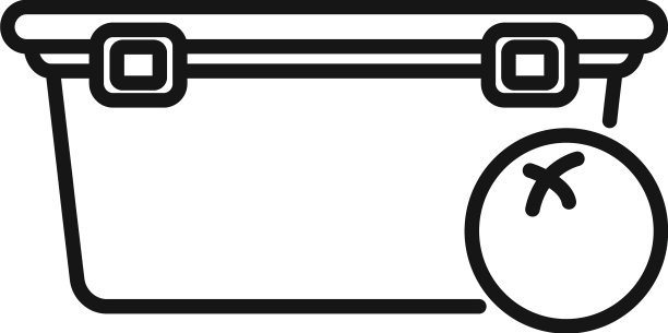 空的午餐盒图标轮廓健康图片下载