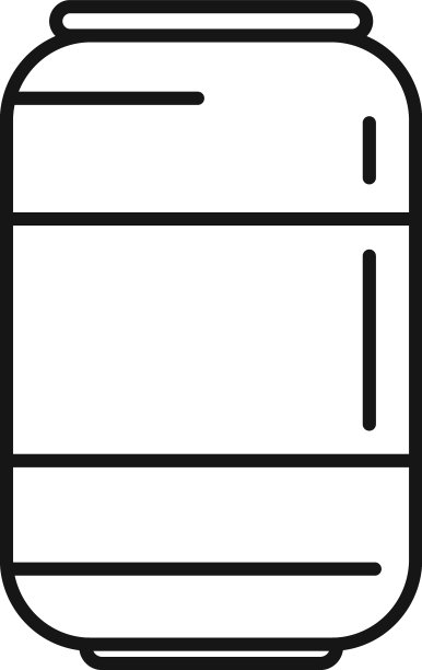 罐头汽水图标轮廓零食图片下载