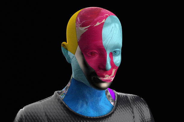 未来的3 d肖像图片下载