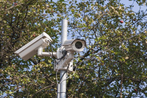 监控摄像头拍下了周围的区域。图片下载