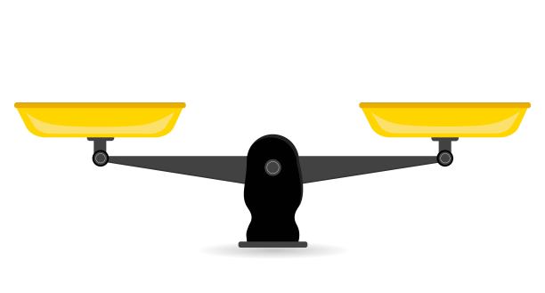 规模。测量重量的工具。明亮孤立的天秤座图标。矢量插图。图片下载