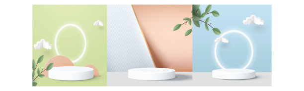 网上购物与讲台纸艺术现代粉红色背景礼品盒插图向量。图片下载