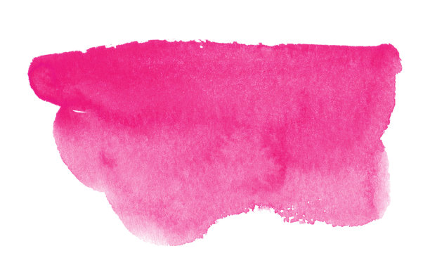 粉红色水彩背景孤立在白色上图片下载