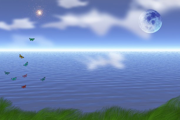 兵马俑中的蝴蝶图片下载