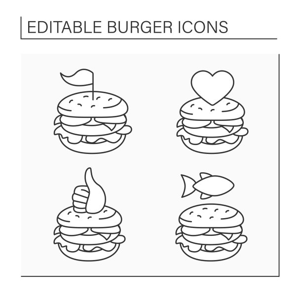 汉堡线图标设置图片下载