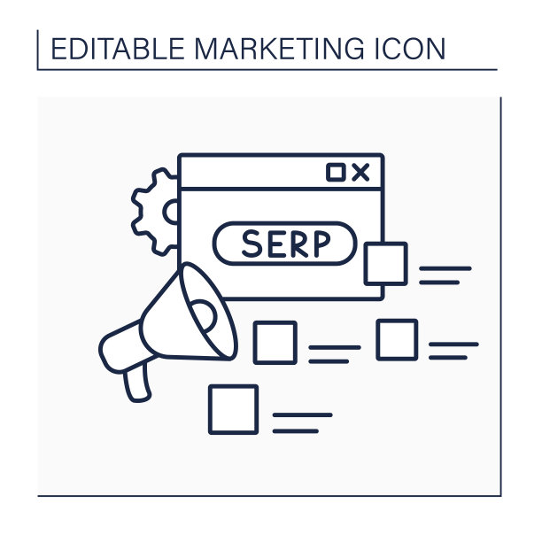 SERP线条图标图片下载