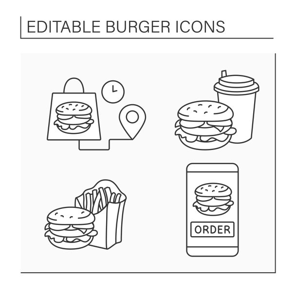 汉堡线图标设置图片下载