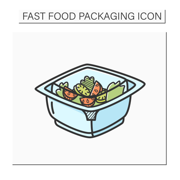 沙拉彩色图标图片下载