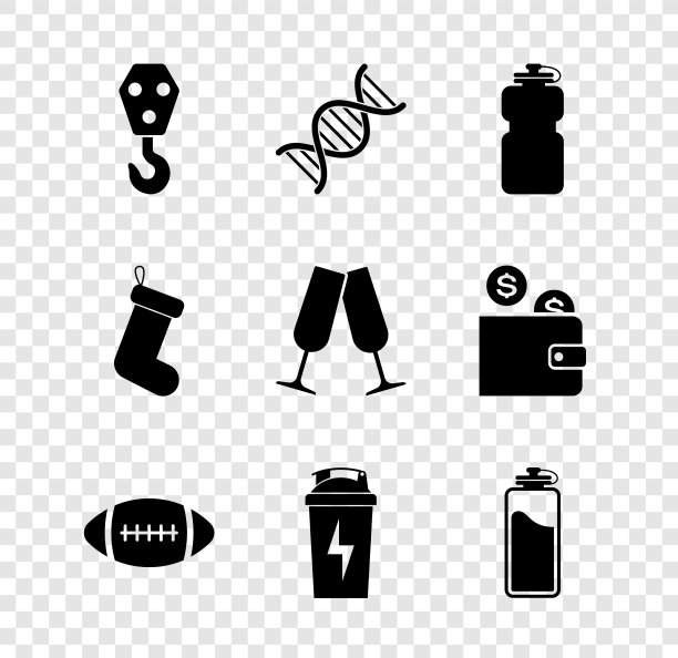 用工业钩DNA符号运动瓶图片下载