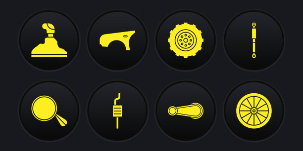 设置汽车后视镜减震器消声器门图片下载