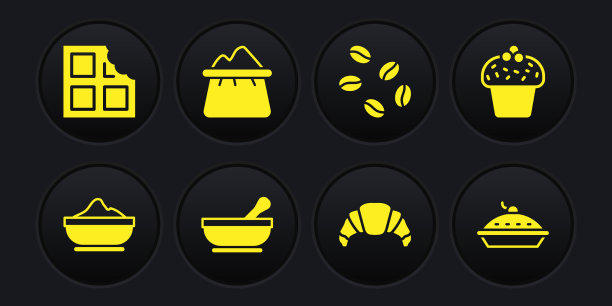 将面粉碗放入饼臼，捣碎牛角面包图片下载