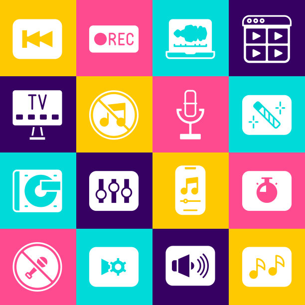 设置音乐音符音调秒表照片修饰图片下载