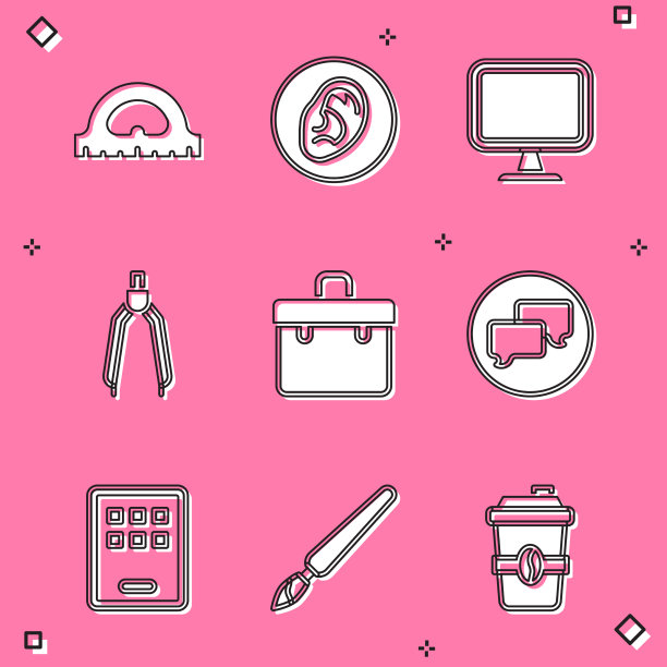 设置量角器网格耳听声音信号图片下载