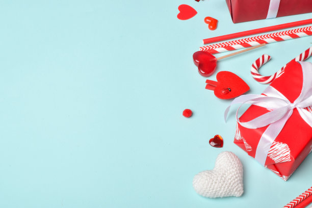 情人节的背景。情人的节日贺卡。二月十四日横幅图片下载