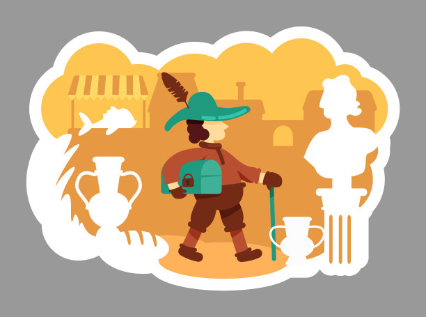 商人2d网页横幅海报图片下载