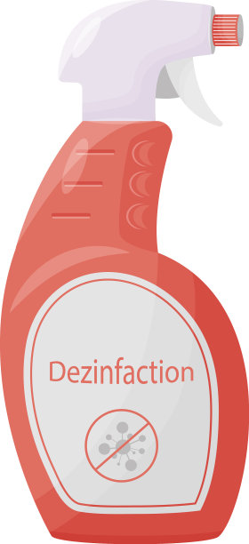 消毒产品的卡通图片下载