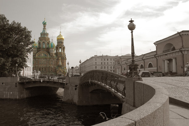 俄罗斯圣彼得堡，流血的救世主教堂图片下载