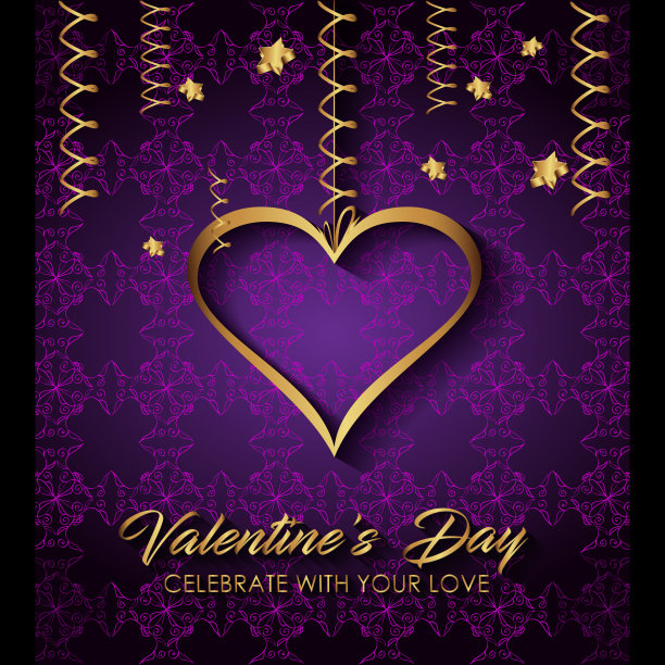 情人节背景晚宴、邀请浪漫信笺、书皮、情侣派对海报。图片下载