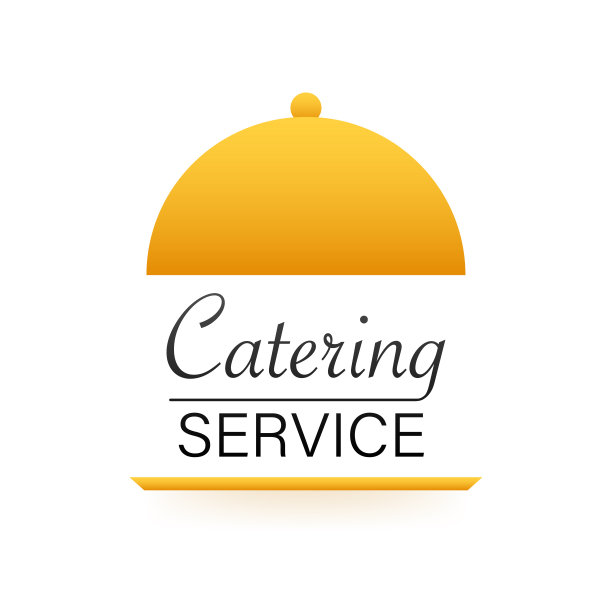 平面插图餐饮服务在白色背景。矢量图标。矢量艺术。图片下载