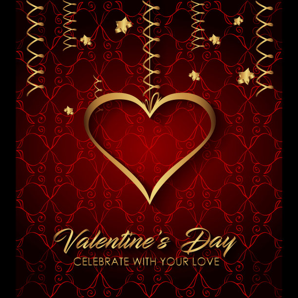 情人节背景晚宴、邀请浪漫信笺、书皮、情侣派对海报。图片下载