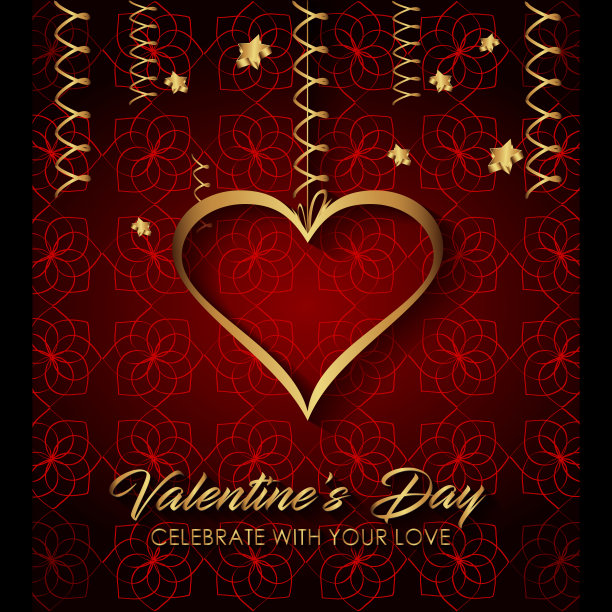 情人节背景晚宴、邀请浪漫信笺、书皮、情侣派对海报。图片下载